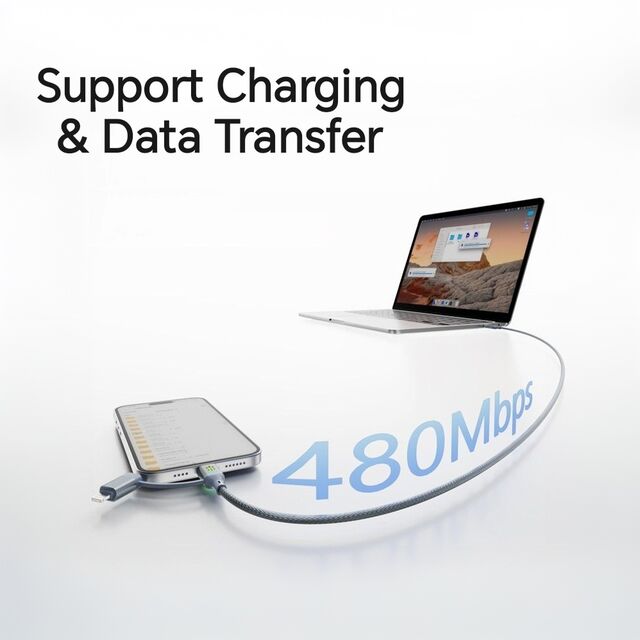 PD27W 65W 4-in-1 USB-Schnellladekabel Datenkabel Schnellladekabel USB Typ C Kabel Konverter USB-Ladeanschluss für Apple i-Phone Android