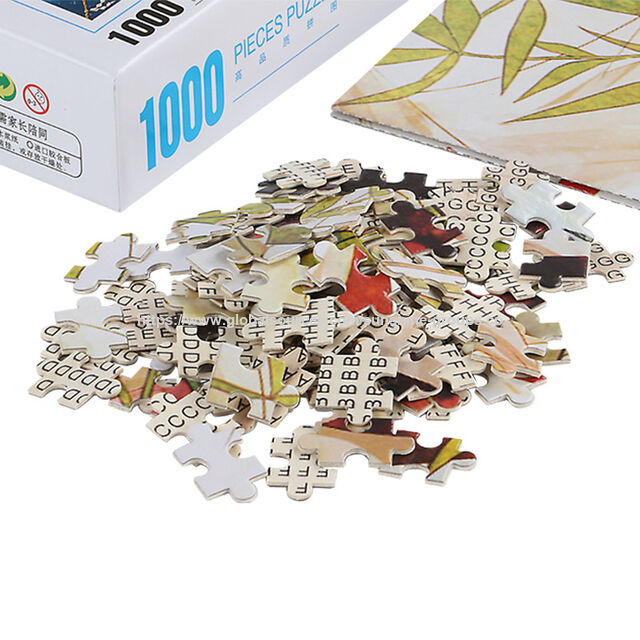 Rompecabezas de Madera Personalizado 1000 Piezas Grande Adulto Alivio del Estrés Regalo Niños Bloque Educativo Puzzle