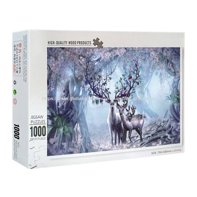 Rompecabezas de Madera Personalizado 1000 Piezas Grande Adulto Alivio del Estrés Regalo Niños Bloque Educativo Puzzle