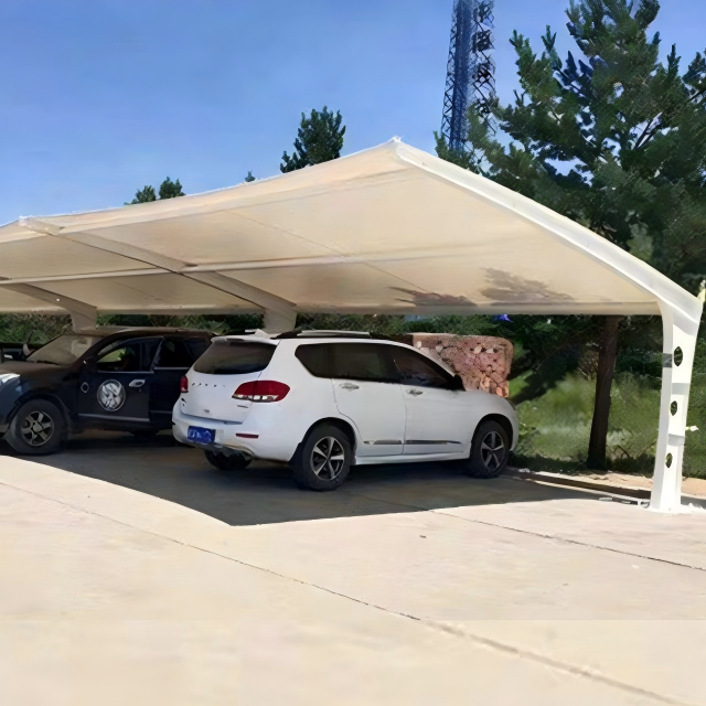 Estrutura de Membrana para Estacionamento Exterior, Área Residencial, Barra de Tração Oblíqua, Pilha de Carregamento, Cobertura de Sombra de Filme Tensionado, Esportes
