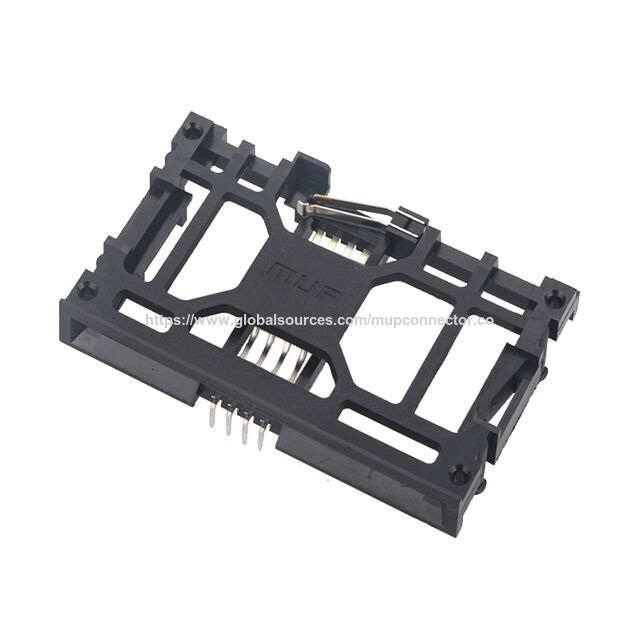 MUP 8-Pin Smartcard-Steckverbinder mit Klingenschalter, DIP-IC-Kartensteckverbinder für POS-Terminals, Verkaufsautomaten, Lesegeräte