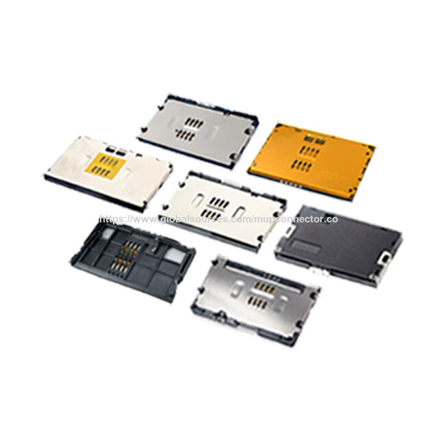 MUP 8-Pin Smartcard-Steckverbinder mit Klingenschalter, DIP-IC-Kartensteckverbinder für POS-Terminals, Verkaufsautomaten, Lesegeräte