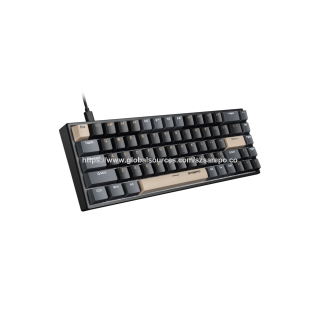 Teclado gaming de 68 teclas por atacado, retroiluminação RGB personalizada, teclado sem fio com interruptores magnéticos
