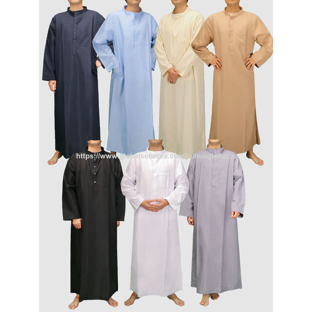 Gewand im Katar-Stil, Arabisch-orientalisches Dubai-Gewand, Arabisches Gewand, Muslimisches Gewand