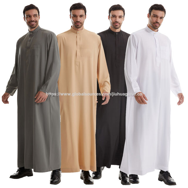 Gewand im Katar-Stil, Arabisch-orientalisches Dubai-Gewand, Arabisches Gewand, Muslimisches Gewand