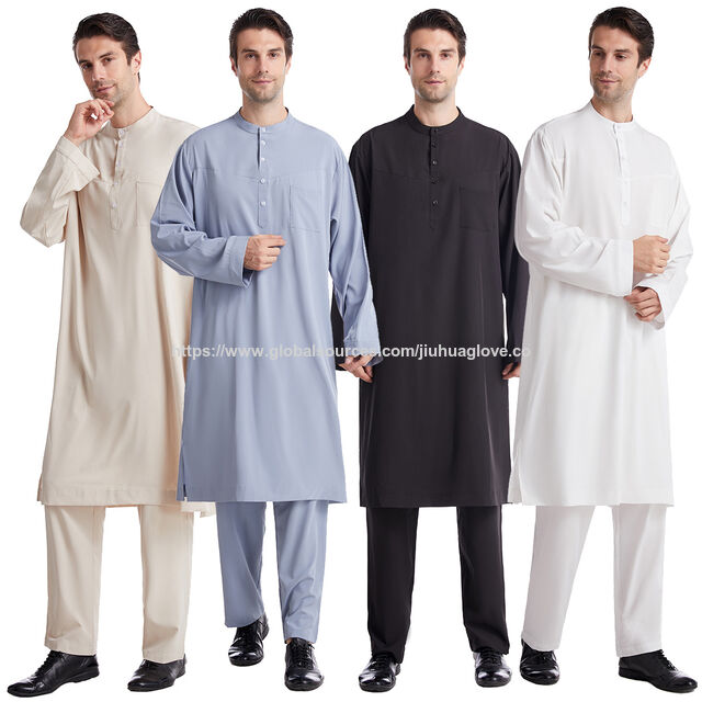 Gewand im Katar-Stil, Arabisch-orientalisches Dubai-Gewand, Arabisches Gewand, Muslimisches Gewand