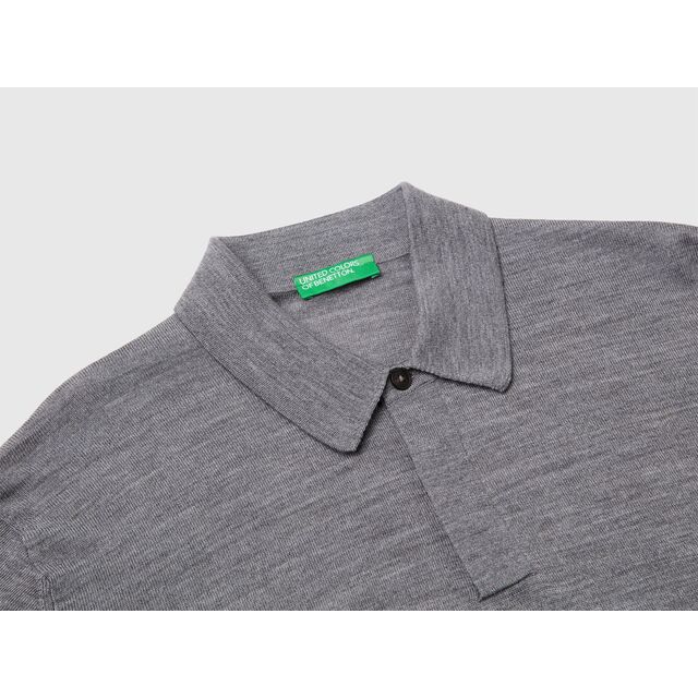 Camisetas polo de lana cómodas de alta calidad para hombre al por mayor, corte estándar y personalizables con cuello