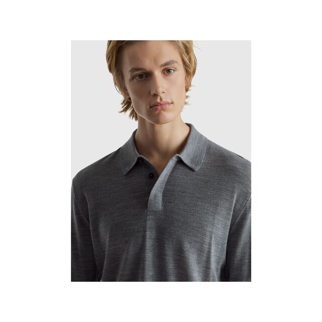 Camisetas polo de lana cómodas de alta calidad para hombre al por mayor, corte estándar y personalizables con cuello