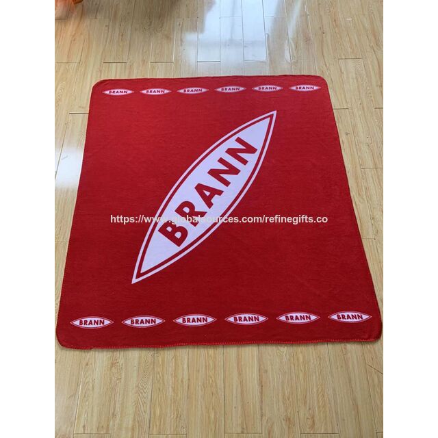 Mantas de Forro Polar Personalizadas con Diseños y Logotipo de Marca - Manta de Viaje de Felpa Personalizada por Sublimación