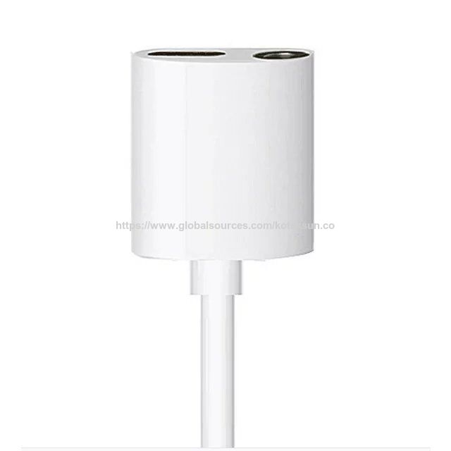Lightning-auf-Audio-Adapter für iPhone 7/7 Plus in Schwarz, unterstützt Fernbedienung