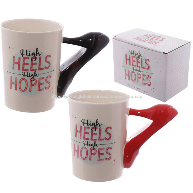 Taza de Cerámica con Asa en Forma de Lápiz Labial 3D Especial para Decoración del Hogar y Regalos, Diseños OEM son Bienvenidos.