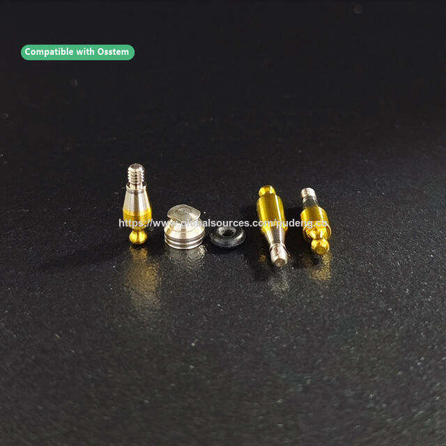 Pilar de Bola para Implante Dental Compatible con el Sistema OSSTEM para Retención Protésica Removible y Estabilidad a Largo Plazo
