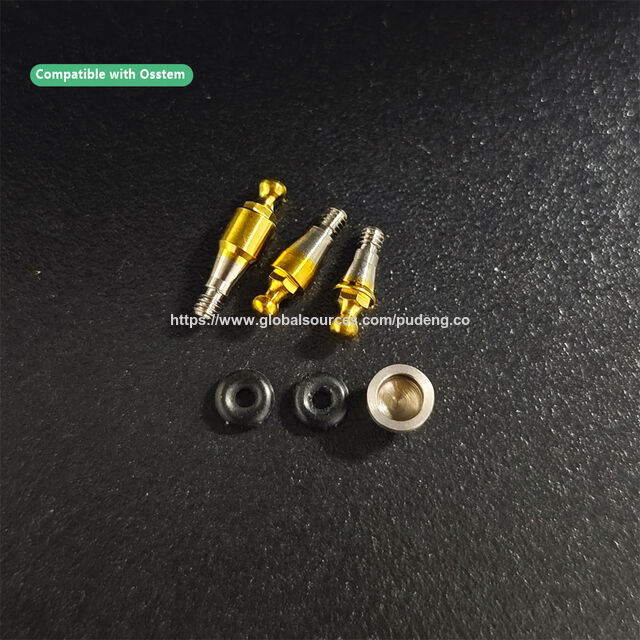 Pilar de Bola para Implante Dental Compatible con el Sistema OSSTEM para Retención Protésica Removible y Estabilidad a Largo Plazo