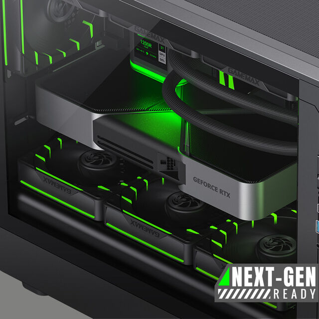 Gamemax Claw 360 MATX Caja Gaming con Diseño Anti-insectos Soporta GPUs de 420 mm, Refrigeración Líquida de 360 mm