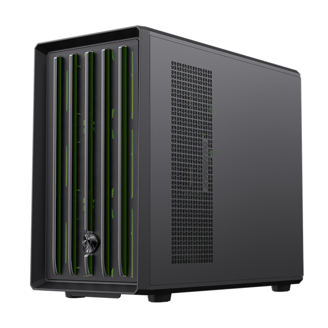 Gamemax Claw 360 MATX Caja Gaming con Diseño Anti-insectos Soporta GPUs de 420 mm, Refrigeración Líquida de 360 mm