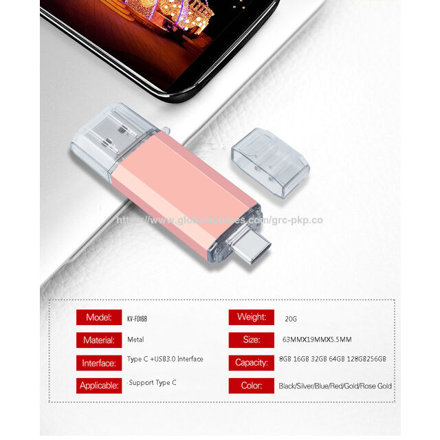 Memoria USB 2 en 1 OTG con Logo Personalizado, Nuevo Regalo, Tipo C, 32GB 3.0, 8GB, 16GB, 32GB, 64GB, 128GB - Pendrive USB para Promoción Empresarial