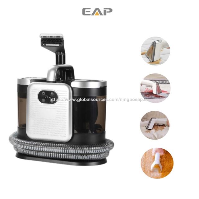Aspirador de vapor para carpetes e sofás de 1650W, sucção de 15000Pa, esterilização a vapor quente, operação simples, leve, tela sensível ao toque - 4 modos de limpeza
