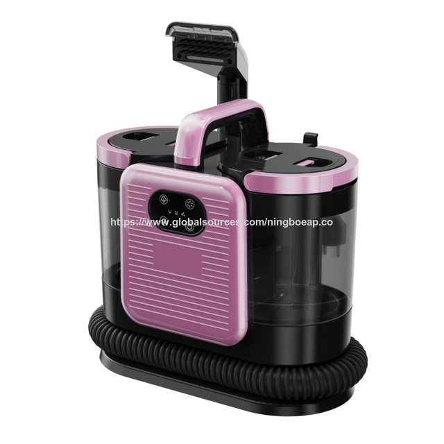 Aspirador de vapor para carpetes e sofás de 1650W, sucção de 15000Pa, esterilização a vapor quente, operação simples, leve, tela sensível ao toque - 4 modos de limpeza