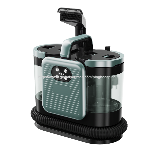 Aspirador de vapor para carpetes e sofás de 1650W, sucção de 15000Pa, esterilização a vapor quente, operação simples, leve, tela sensível ao toque - 4 modos de limpeza