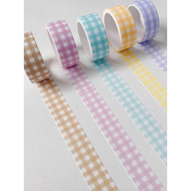 Rollos de cinta washi ecológicos personalizados con etiquetas adhesivas plegadas multicapa, MOQ bajo, ideales para diarios y planificadores