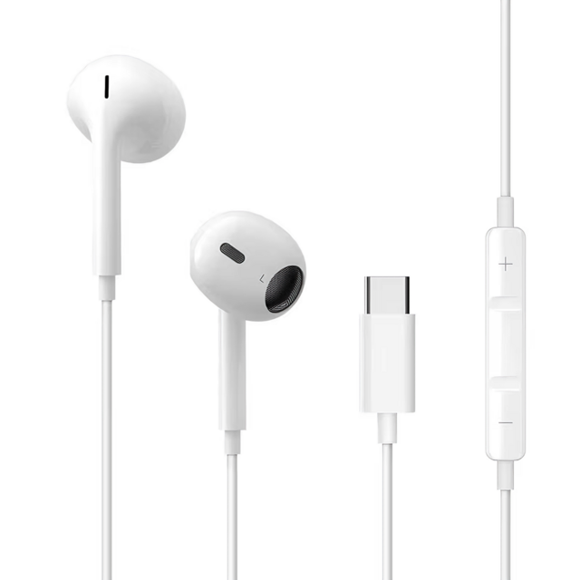 Écouteurs intra-auriculaires filaires Type-C 1,2 m avec microphone pour téléphone mobile - Prix direct usine