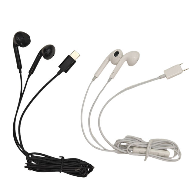 Écouteurs intra-auriculaires filaires Type-C 1,2 m avec microphone pour téléphone mobile - Prix direct usine