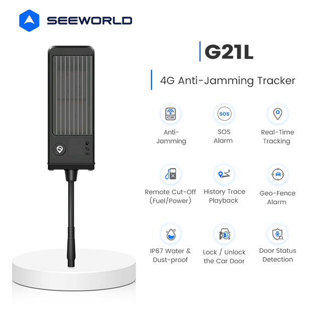 جهاز تتبع جي بي إس للسيارة 4G مضاد للتشويش مع إنذار فتح الباب، SOS، جهاز تتبع صغير مضاد للسرقة مع كشف التسارع