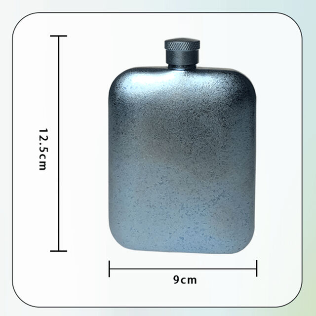 Meilleure Qualité Flasque en Titane Ultralégère Portable Étanche Poche Flasque Flacon avec Bouchon à Vis Clip & Entonnoir