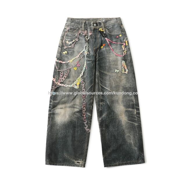 Stussy Big Ol' Stenpat Camo Jean Fortine Jeans Designer Luxus Kleidung Für Herren Damen - Hochwertige Camouflage Jeans für Damen und Herren