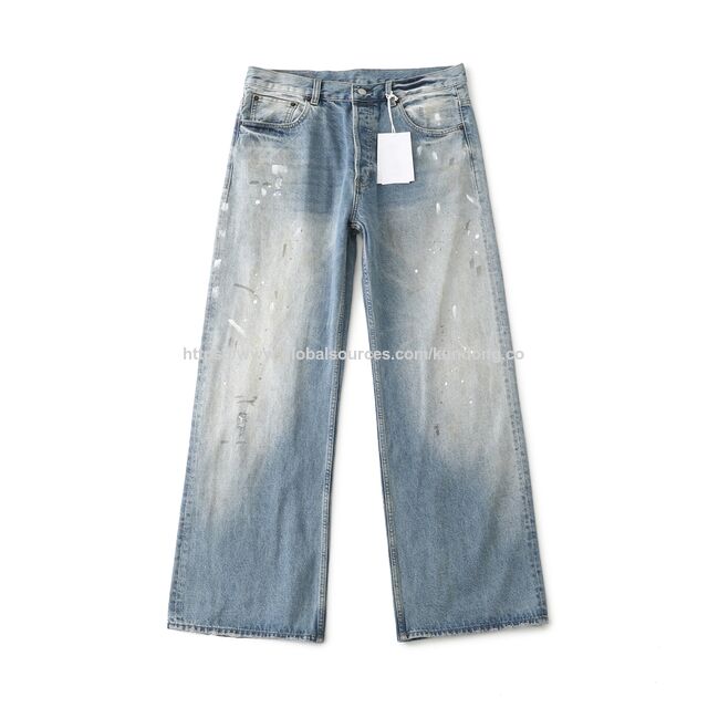 Stussy Big Ol' Stenpat Camo Jean Fortine Jeans Designer Luxus Kleidung Für Herren Damen - Hochwertige Camouflage Jeans für Damen und Herren