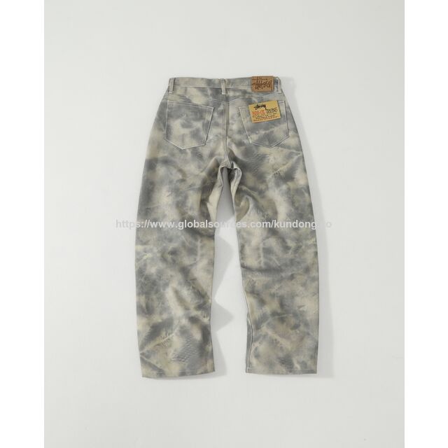 Stussy Big Ol' Stenpat Camo Jean Fortine Jeans Designer Luxus Kleidung Für Herren Damen - Hochwertige Camouflage Jeans für Damen und Herren