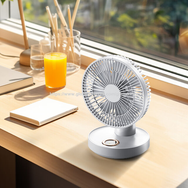 Mini Ventilateur USB Portable à Batterie, Design Unique pour Bureau, Rechargeable et Sans Fil, Idéal pour Voiture, Camping-Car et Camping