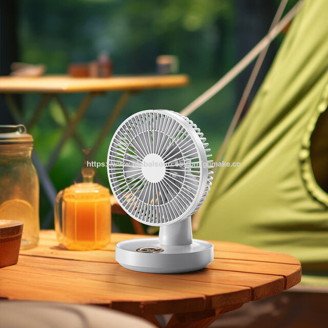 Mini Ventilateur USB Portable à Batterie, Design Unique pour Bureau, Rechargeable et Sans Fil, Idéal pour Voiture, Camping-Car et Camping
