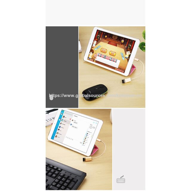Adaptateur OTG Type C, Adaptateur OTG USB C Premium avec Boîtiers en Aluminium et Tresse en Nylon 0.2m