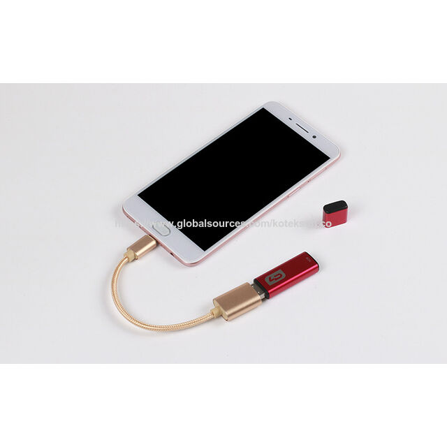 Adaptateur OTG Type C, Adaptateur OTG USB C Premium avec Boîtiers en Aluminium et Tresse en Nylon 0.2m
