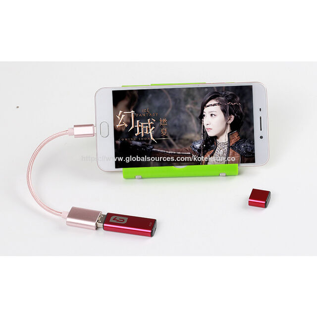 Adaptateur OTG Type C, Adaptateur OTG USB C Premium avec Boîtiers en Aluminium et Tresse en Nylon 0.2m