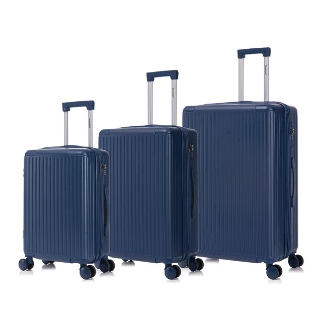 Dreiteiliges Gepäckset | Strapazierfähiges Gepäck aus ABS-Material, wasserdichter und robuster Reisekoffer, unterstützt ODM