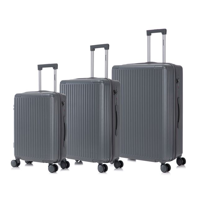 Dreiteiliges Gepäckset | Strapazierfähiges Gepäck aus ABS-Material, wasserdichter und robuster Reisekoffer, unterstützt ODM
