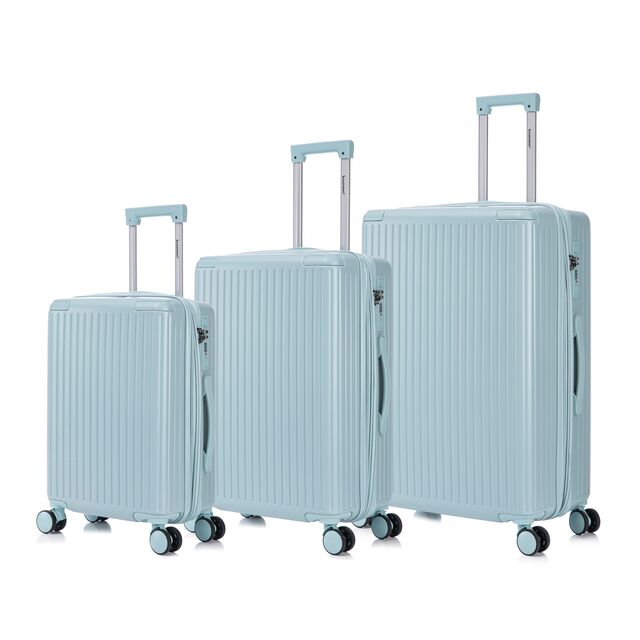 Dreiteiliges Gepäckset | Strapazierfähiges Gepäck aus ABS-Material, wasserdichter und robuster Reisekoffer, unterstützt ODM