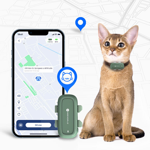 جهاز تتبع الحيوانات الأليفة متعدد الوظائف بتقنية 4G GPS مع بلوتوث وواي فاي، مراقبة الصحة والبحث عن الحيوانات الأليفة