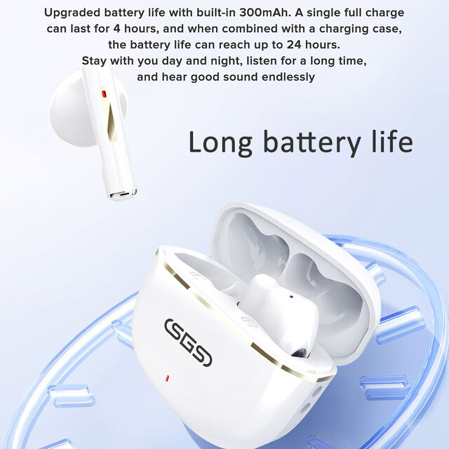 Elegantes Auriculares TWS con Estuche Brillante - Acentos en Oro Metálico y Variantes en Blanco y Negro