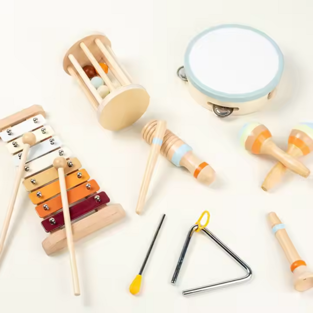 Instrumento de percussão de madeira mais vendido, xilofone moderno, brinquedo musical para crianças, educação vocal e científica