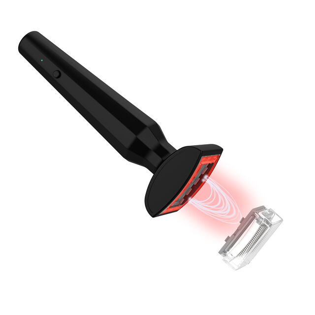 Système de régénération capillaire Alpha Infuse 4-en-1 avec lumière rouge électrique et technologie de microcourant pour masseur de tête et de cuir chevelu