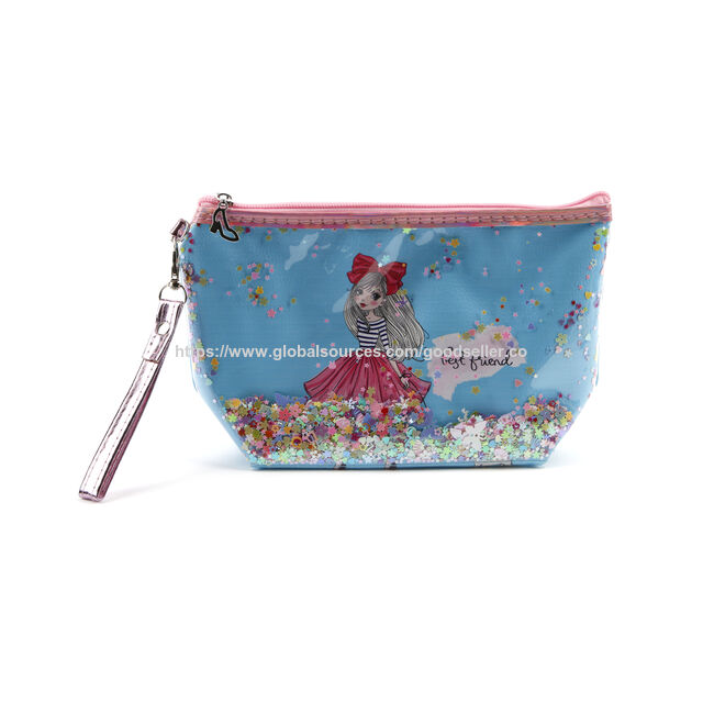 Transparente PVC Kosmetiktasche Wasserdicht Werbe Make-up Reise Einkaufstasche mit Reißverschluss und Griff