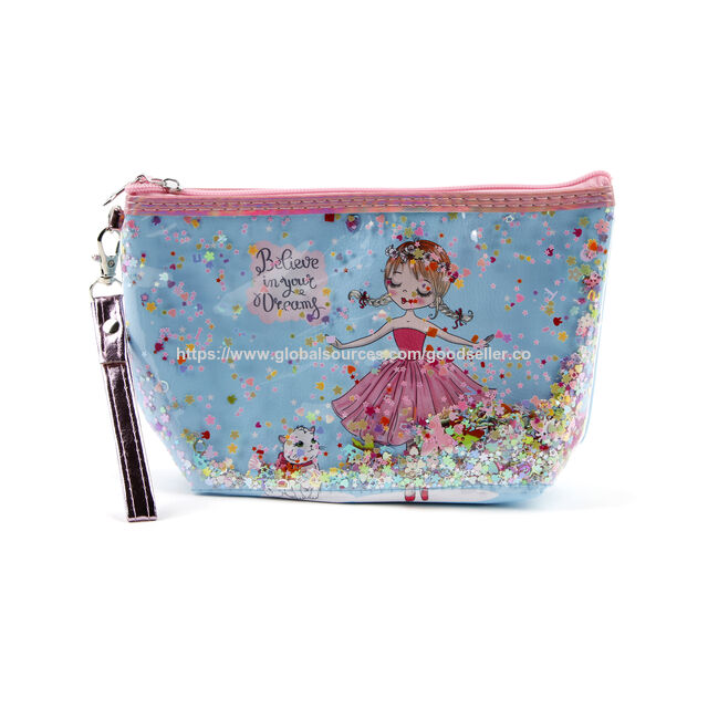 Transparente PVC Kosmetiktasche Wasserdicht Werbe Make-up Reise Einkaufstasche mit Reißverschluss und Griff