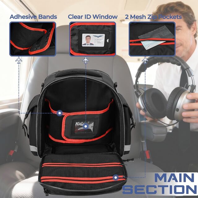 ODM/OEM Taktische Aviation Headset Tasche mit Aktenfach, Flugtragetasche für Piloten, Pilot Headset Tasche