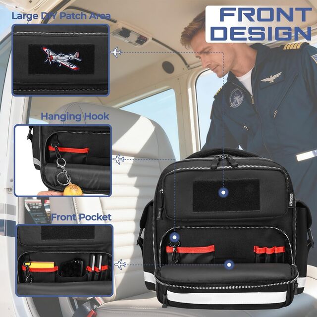 ODM/OEM Taktische Aviation Headset Tasche mit Aktenfach, Flugtragetasche für Piloten, Pilot Headset Tasche