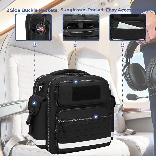 ODM/OEM Taktische Aviation Headset Tasche mit Aktenfach, Flugtragetasche für Piloten, Pilot Headset Tasche
