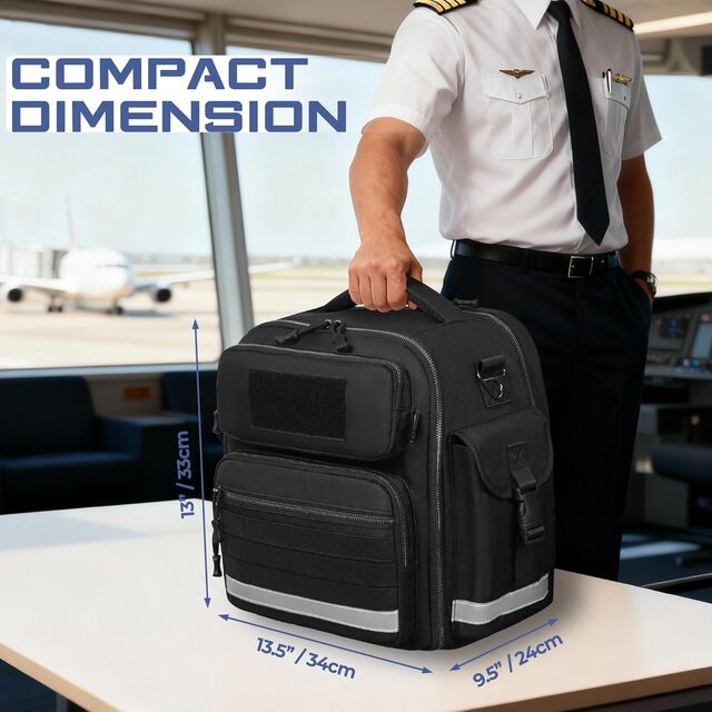 ODM/OEM Taktische Aviation Headset Tasche mit Aktenfach, Flugtragetasche für Piloten, Pilot Headset Tasche