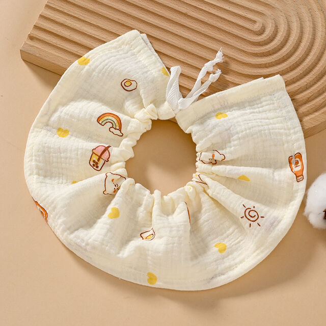 Baberos Bandana con Cordón Ajustable para Bebé, Paños de Muselina de 4 Capas para Erroptar, Giratorios y Suaves para la Alimentación, Esencial para Primavera/Verano